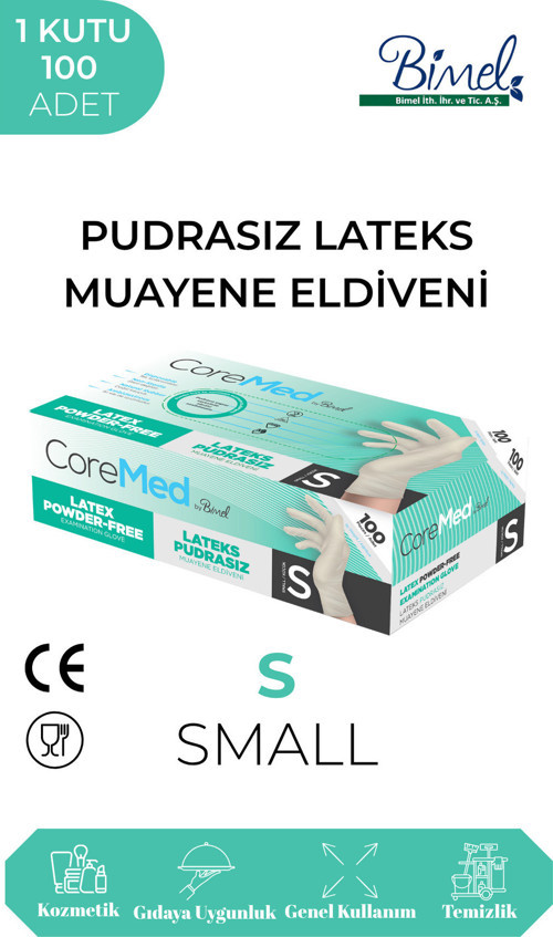LATEKS PUDRASIZ MUAYENE ELDİVENİ S-1 PAKET 100'LÜ