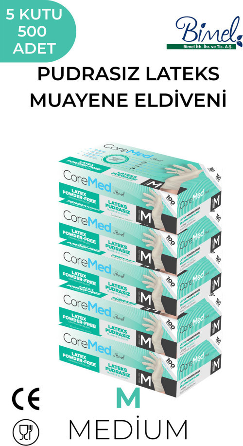 LATEKS PUDRASIZ MUAYENE ELDİVENİ M-5 PAKET 100'LÜ