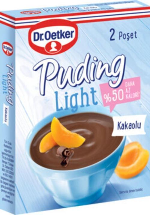 Dr.Oetker Light Puding Kakaolu 70 gr. x 3 Adet