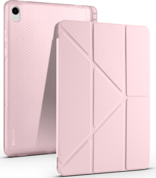 Galaxy Tab S11 ile Uyumlu Kalem Bölmeli Tri Folding Kılıf