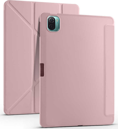 Xiaomi Mi Pad 5 Uyumlu Kılıf Kalemlikli Standlı Katlanabilir Uyku Modu Özellikli Tablet Kılıfı