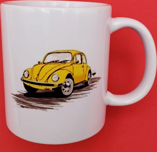 Sarı Vosvos Tasarım Kupa Bardak