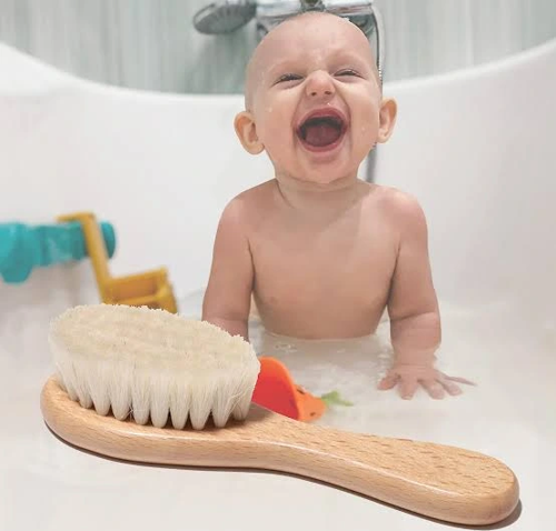 Keçi Kılı Organik Bebek Banyo Tarağı