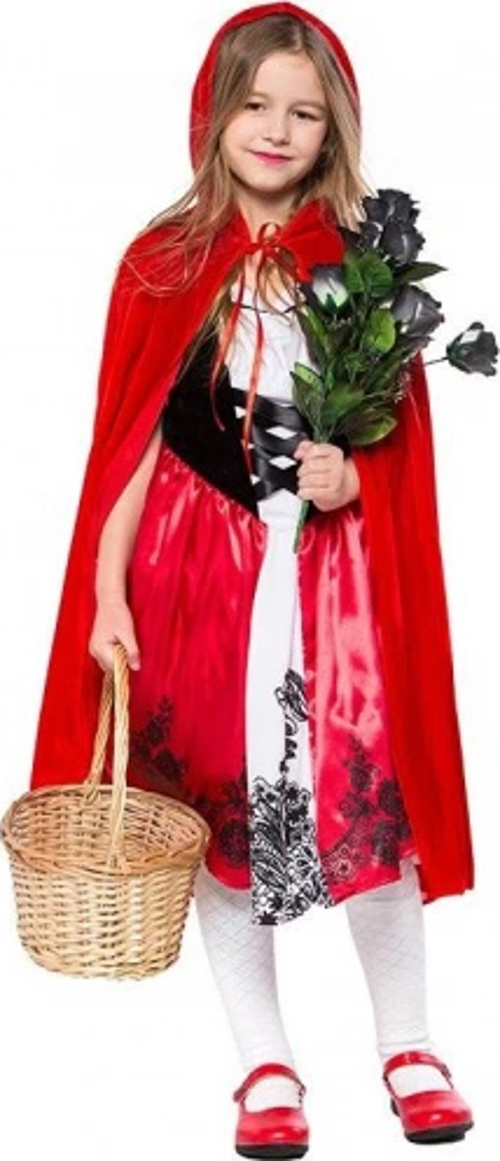 Kırmızı Başlıklı Kız Şapkalı Pelerin 90 Cm