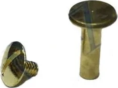 Cilt Menü, Katalog, Kartela Vidası, 20 Mm - Sarı, 100 Adet