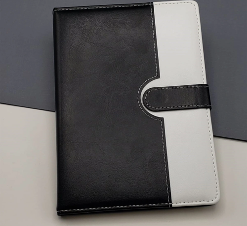 Tarihsiz Ajanda Defter Siyah Beyaz Renk