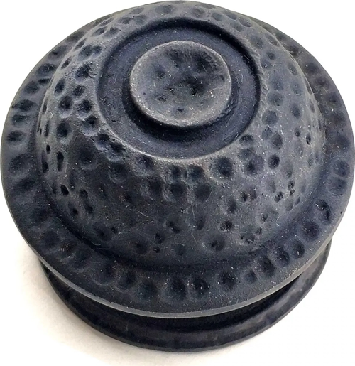 Antika Tarz Dekoratif Pirinç Gözlü Kapı Tokmağı - 78mm Çap, Oksit