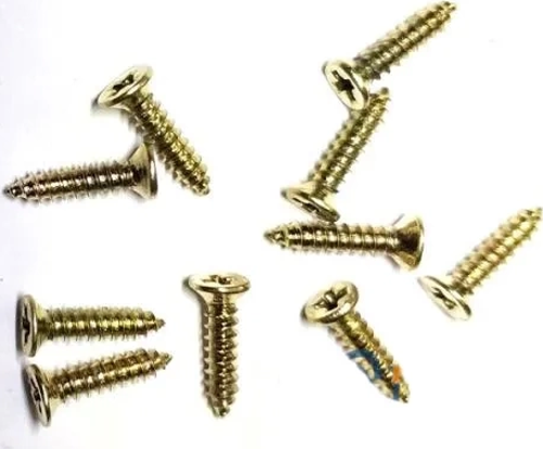 Klips, Menteşe, Ayak, Ağaç, Sunta Vidası 2,2x9,5mm - Sarı 1000 Adet