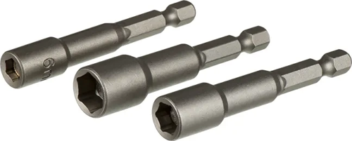 Manyetik Somun Adaptörü - 3 Lü Set 6,8,10x65 Mm
