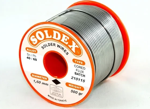 40-60 Lehim Teli 500 Gr 1.6 Mm- Sn:40 / Pb:60