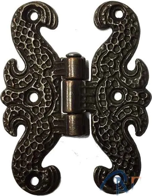 Zamak Kelebek Menteşe - Büyük, 50x67mm, Oksit, 100 Adet