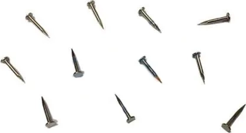 Klips, Menteşe, Ayağı Çivisi 9mm Çelik - Nikel 100gr