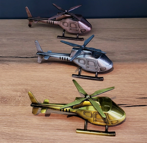Dekoratif Metal Helikopter