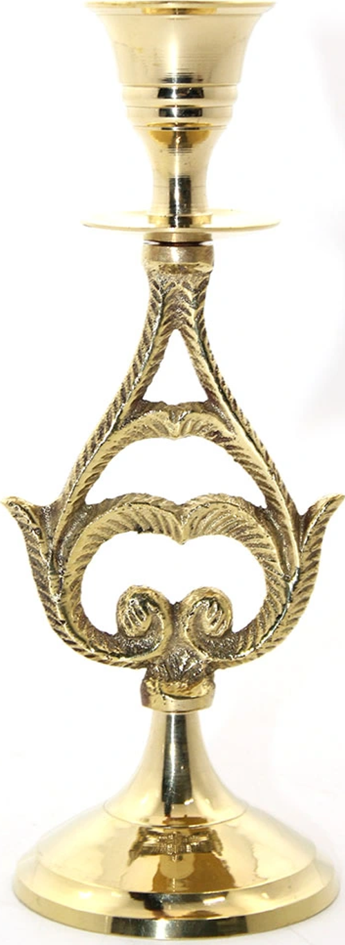 Tekli Pirinç Şamdan Model 6