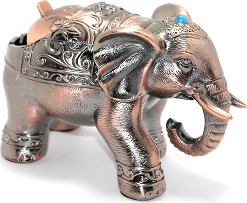 Metal Fil Figürlü Küllük Model 1
