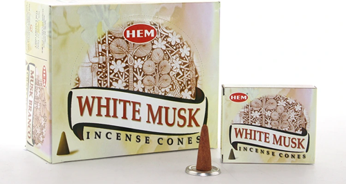White Musk Aromalı Konik Tütsü