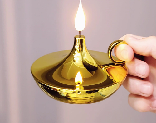 Dekoratif Gold Pilli Mum Lamba