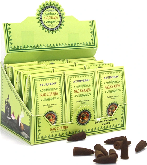 Ayurvedic Konik (geri Akış) Tütsü Nag Champa Aromalı
