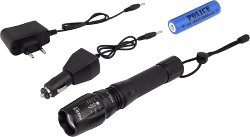 Police Ps-46 Xml6 Led 5 Kademeli Zoomlu Şarjlı El Feneri