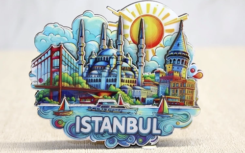 Ahşap İstanbul Temalı Magnet Alk4600