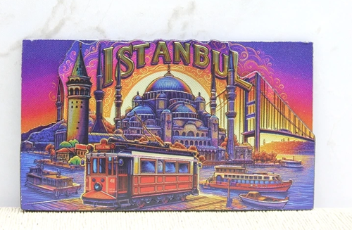 Ahşap İstanbul Temalı Magnet Alk4359