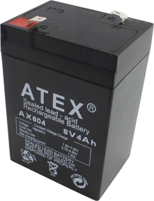 Atex Akü 6v 4a (10.5x7x4.5cm)