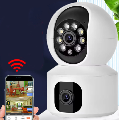 Yosee Uygulama Çift Kameralı Wifi Bağlantılı Gece Görüşlü Ev Tipi Güvenlik Kamerası
