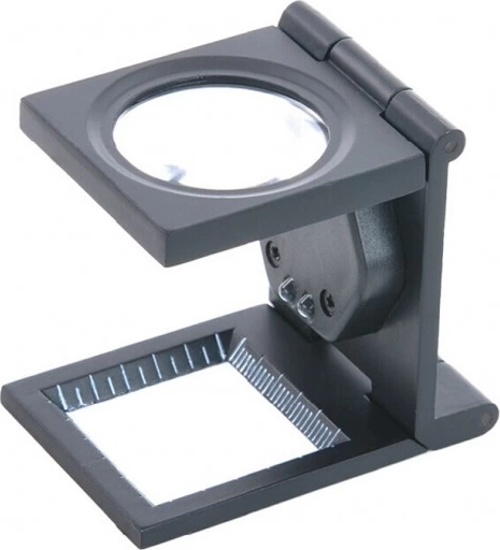 -25x25 Mm Full Çelik Kaplı Katlamalı Büyüteç Th-9005b