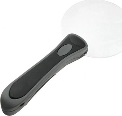 -2 Led Işıklı 2.5x-90mm Okuma Büyüteç