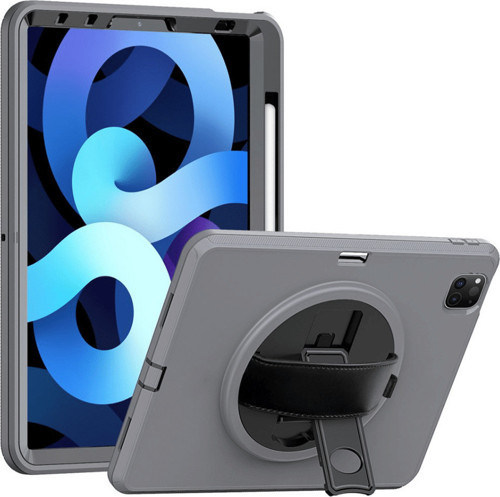 Qpen iPad Pro 11 inç (2021) Uyumlu Hand Strap Tablet Kılıfı