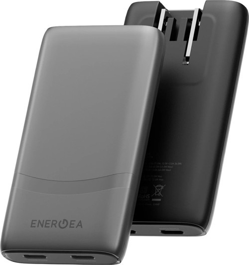 TravelWorld Edge 65 2 Adet 65W USB 3.0 Çıkışlı Universal PD Hızlı Şarj Aleti - Koyu Gri