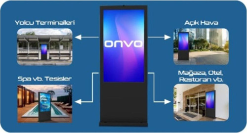 55" Dokunmatik 55OUT6000 Dış Mekan Uyumlu Sabit Andorid Videowall Cihazı Siyah
