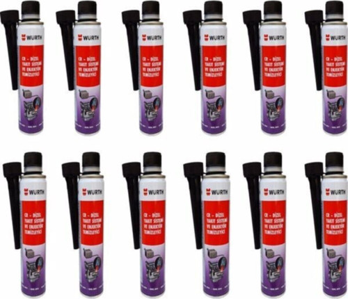 Dizel Uyumlu Enjektör Temizleyici 300 Ml. 12'li Set