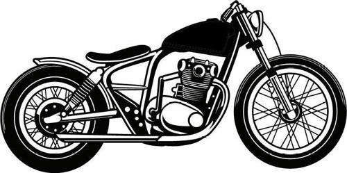 Klasik Motosikletler Tip 9 30x15 Cm