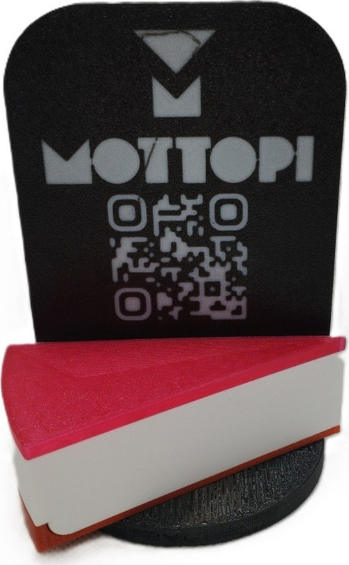 Qr Menü Standı Cheesecake Vişneli / Dijital Menü Modern Stand,Qr Menü Masaüstü Standı – 10 Adet