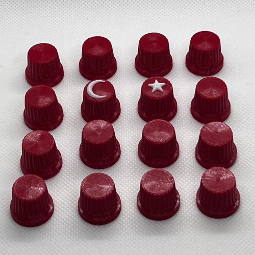 16’lı Knob Set Türk Bayrağı Detaylı DJ Midi Düğme Cap