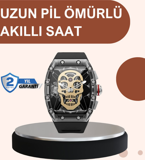 Uzun Pil Ömürlü Akıllı Saat Günlük ve Spor Kullanım (IEG34456)