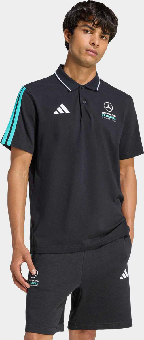 Mercedes AMG Petronas Formula One Team Erkek Siyah Polo Tişört (KE8165)