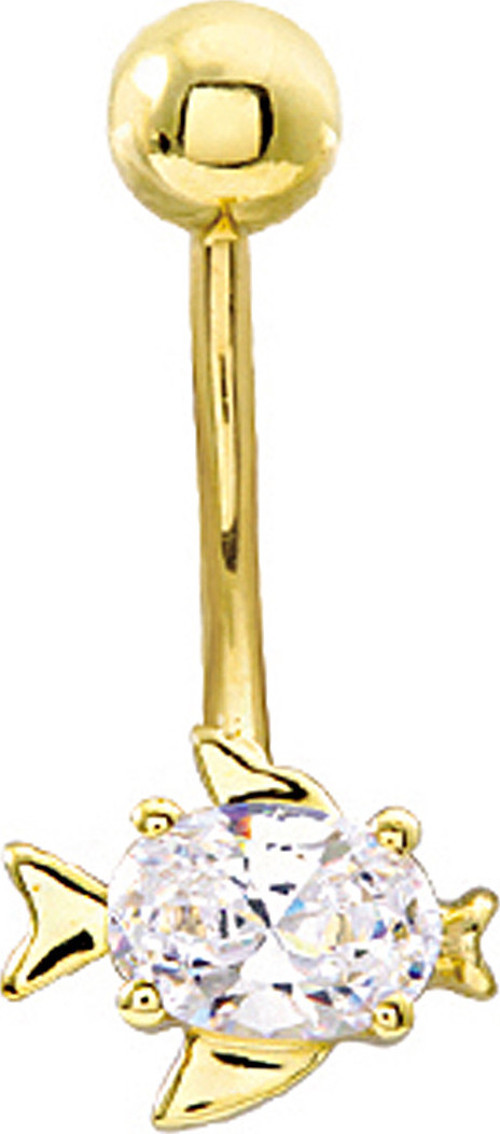 Altın Balık Model Göbek Piercingi (PC0039)