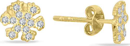 Mini Altın Kar Tanesi Küpe (KP0108)