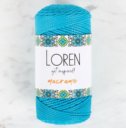 Loren Macrame Turkuaz El Örgü İpi - Rm 0232 - 34351