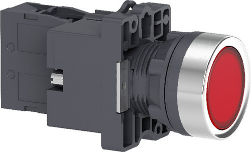 XA2EW34B2 Kırmızı Ledli Yaylı Buton 24V AC/DC 1NK