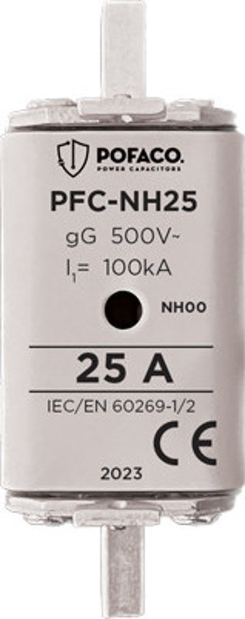 PFC-NH25 25A NH 00 Boy Bıçaklı Sigorta