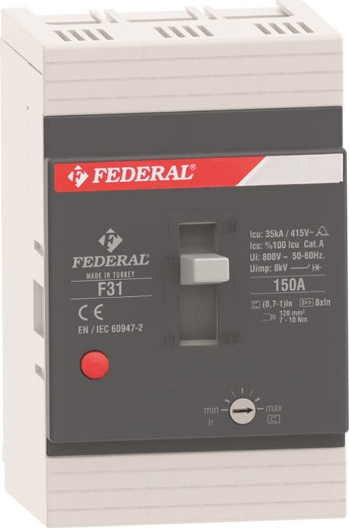 Federal F31 3x63A 35kA TMŞ 44-63A Ayarlı