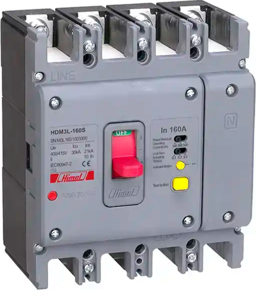 HDM3L40F315B320AB1 4x315A 70kA Yangın Korumalı TMŞ B 100/300/500mA