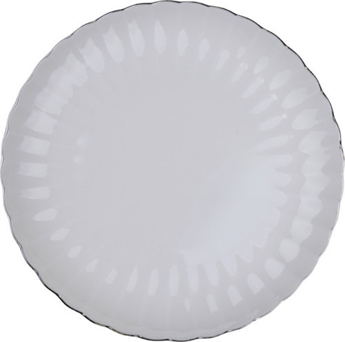 Bone Luz Platin Fileli Pasta Tabağı 21cm Tekli
