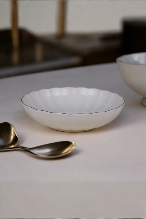 Bone Luz Platin Fileli Bowl Kase 25x6cm 2000ml Tekli BNLZF25KS00