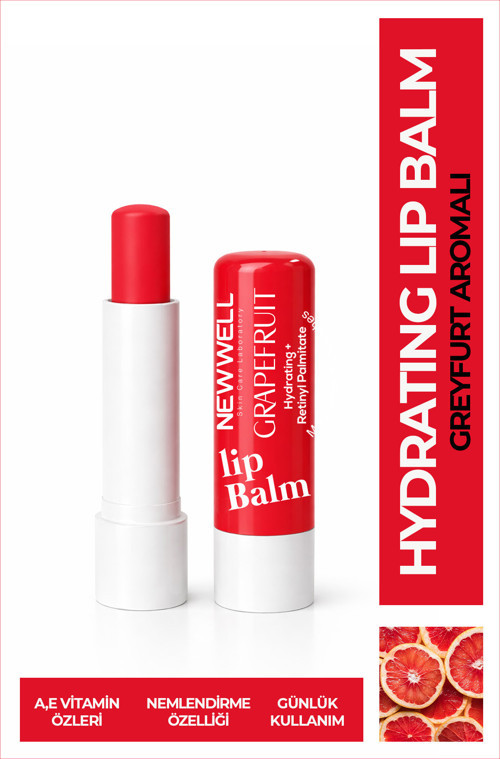 Grapefruit Hydrating Lip Balm – Greyfurt Aromalı Nemlendirici Dudak Bakım Kremi 4 gr