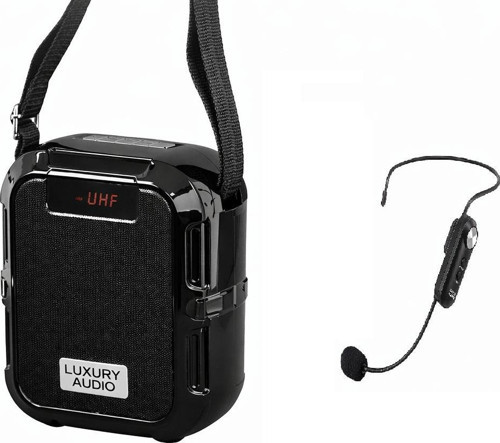 Kablosuz 1 Adet Kafa Mikrofonlu Taşınabilir Rehber Anfisi, Bluetooth Hoparlör