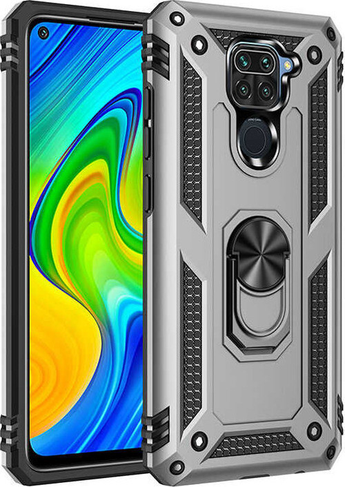 Xiaomi Redmi Note 9 Kılıf Vega Yüzüklü Standlı Zırh Kılıf